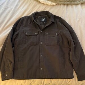 Volcom Men's Dark Brown Shirt Jacket